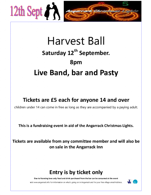 Harvest Ball 2015 in aid of Angarrack Christmas Lights Harvest Ball 2015 in aid of Angarrack Christmas Lights